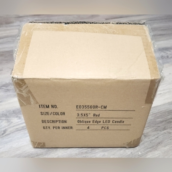 Veraflame Set of 4 Flameless Flickering LED Candles Red – New in Box - Picture 10 of 10